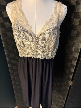 Y2K Seductivewear by Cinema Étoile Black Baby Doll Lace Dress